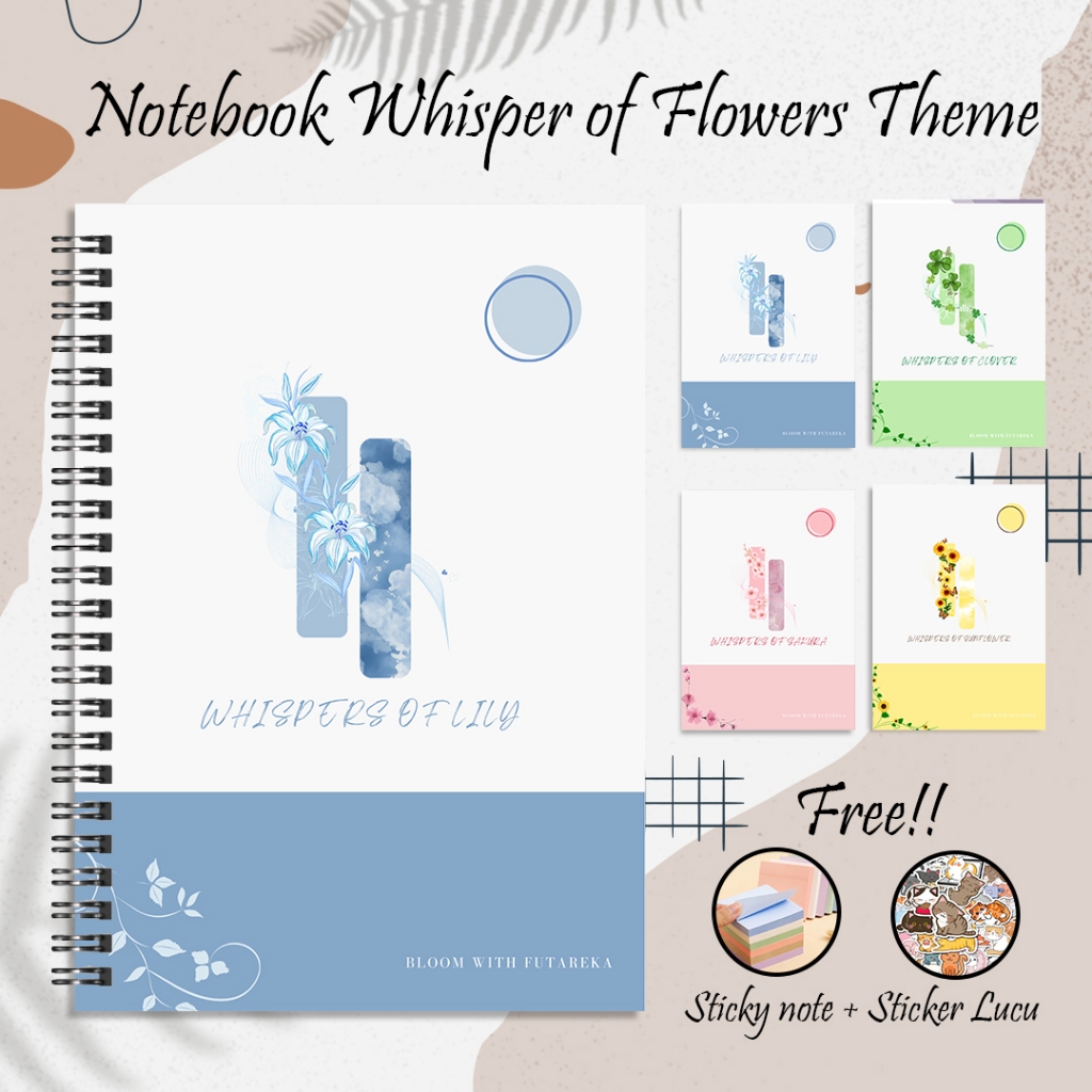 

Notebook A5 | Whisper of Flower Theme