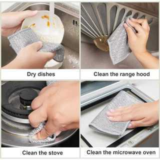 PAKET 10PCS - Kain Sabut Cuci Piring Sabut Pembersih Kerak Panci Lap Cuci Piring