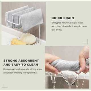 PAKET 10PCS - Kain Sabut Cuci Piring Sabut Pembersih Kerak Panci Lap Cuci Piring