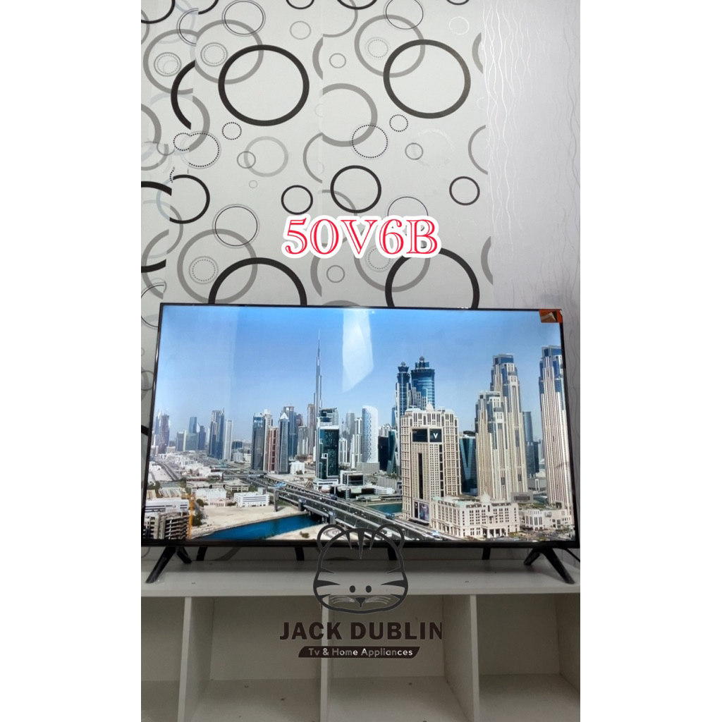 TV LED TCL 50 INCH 4K UHD 50V6B SMART GOOGLE ANDROID TV DIGITAL HDR10 DOLBY GARANSI RESMI