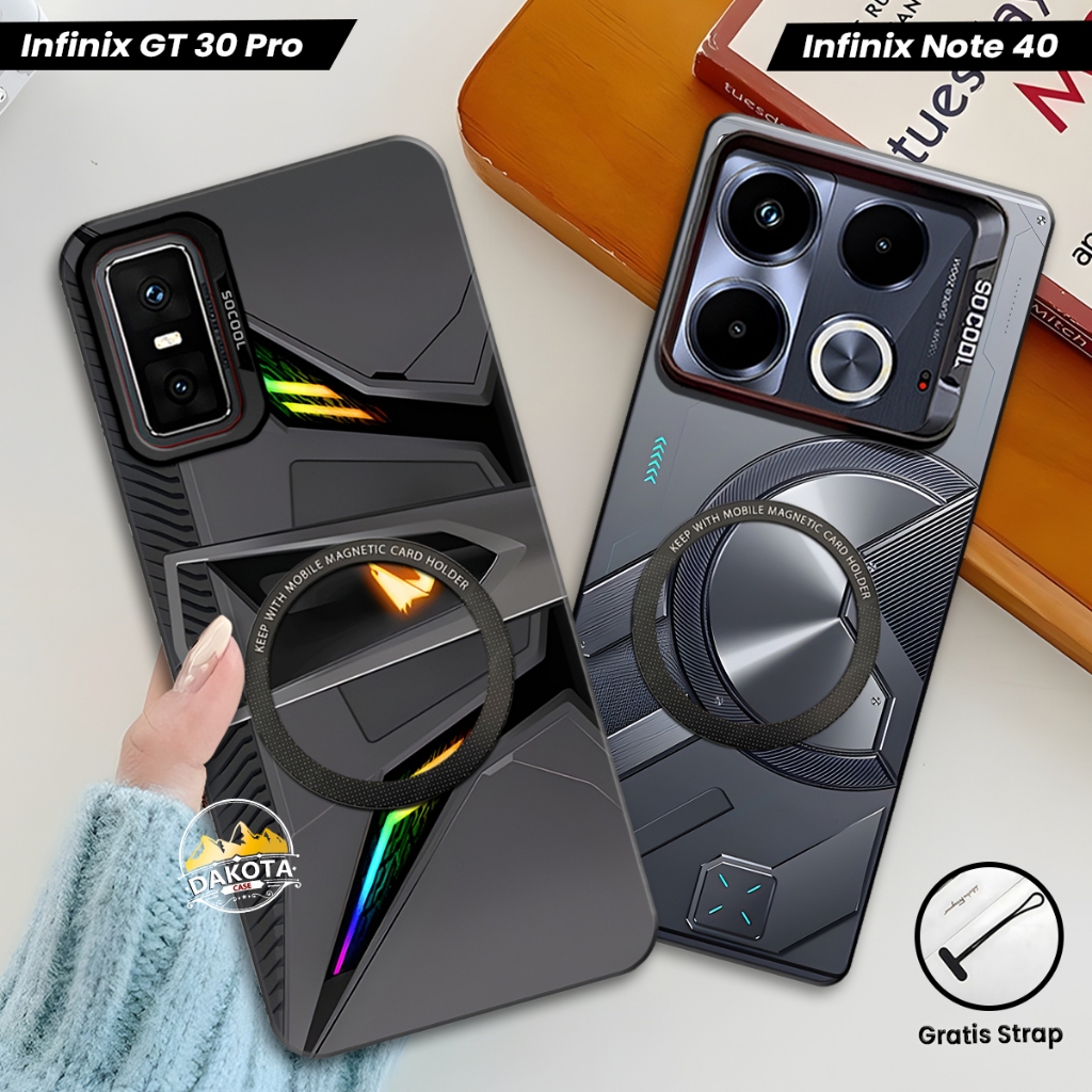 Casing Magnetic Infinix GT 30 PRO / GT 20 PRO / GT 10 PRO IMD Hologram Gambar Mech | Casing Support 