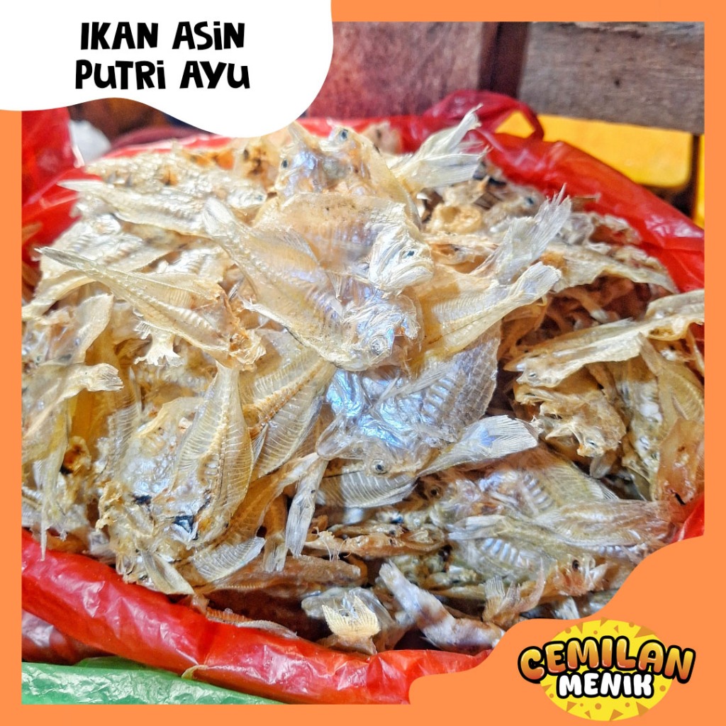 

Ikan Asin Kering Putri Ayu Tipis Putih Bersih