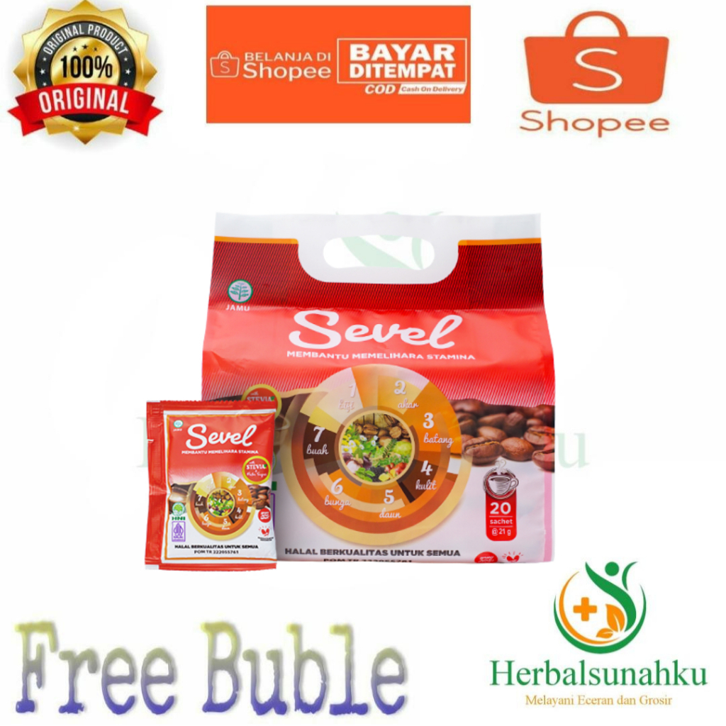 

Kopi Sevel Elemen | Kopi Ginseng 7 Elemen | Kopi Herbal Sevel Hni 20 Sachet
