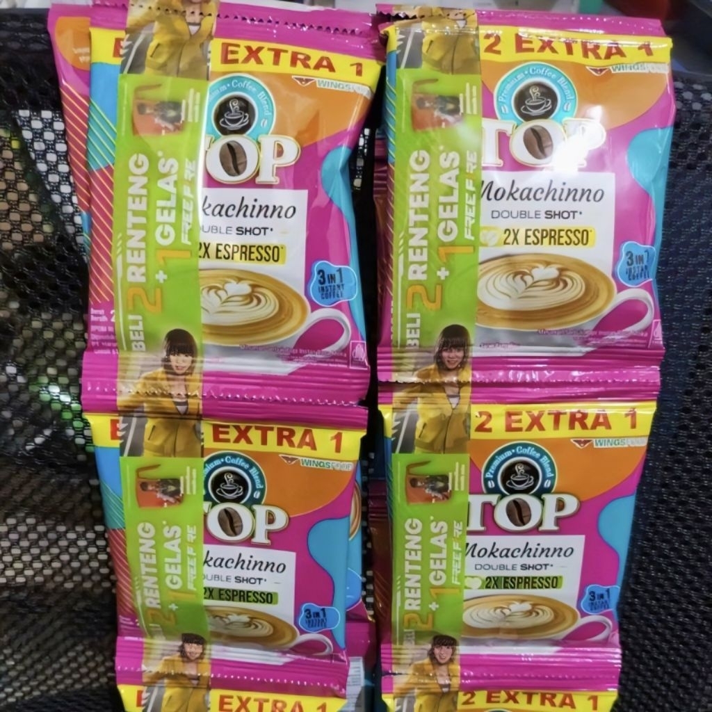 

Top Coffee Mokachinno Double Shot 2X Espresso 330 gr ( 15 Pcs x 22 gr )