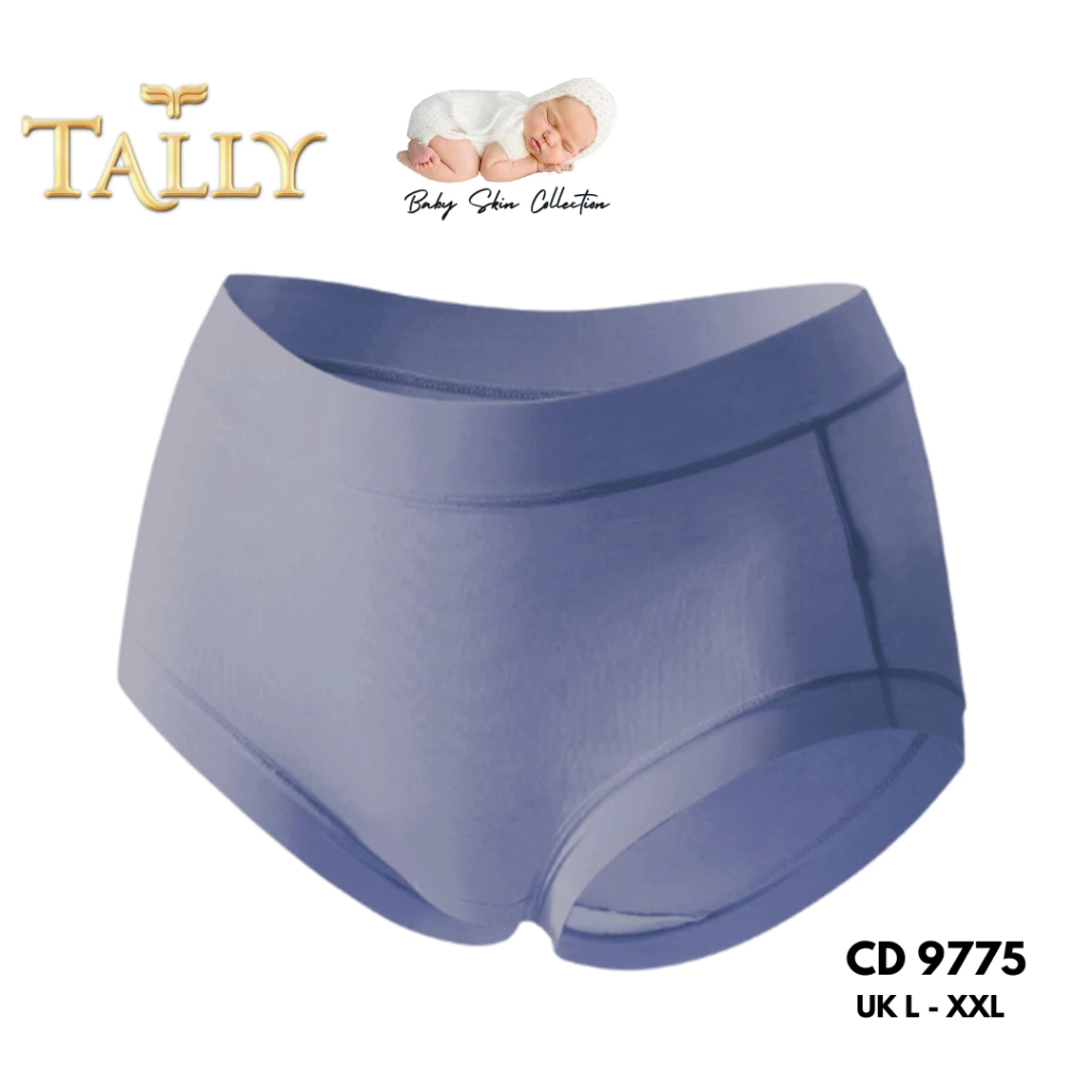 (3PCS ) - CD TALLY SEAMLESS KATUN 9775 BAHAN LEMBUT - TALLY Sarwendah CD 9775 Celana Dalam Wanita Ba