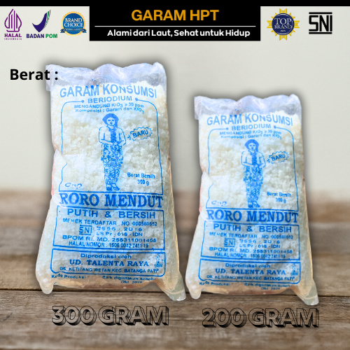 

Garam Dapur Beryodium 10 Pcs / Garam Masak Krosok berat 200 gr dan 300 gr per pack
