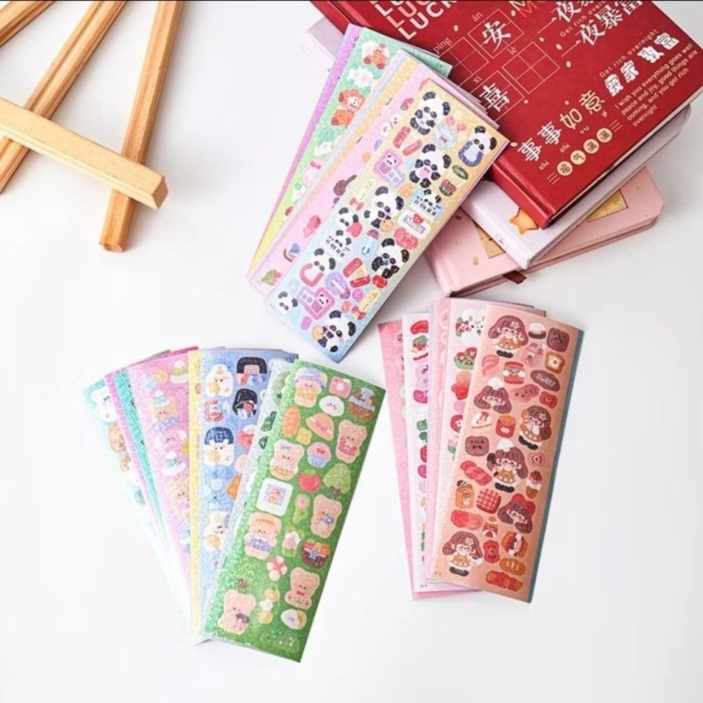 

sticker hologram mini 10pcs / stiker mengkilap kecil