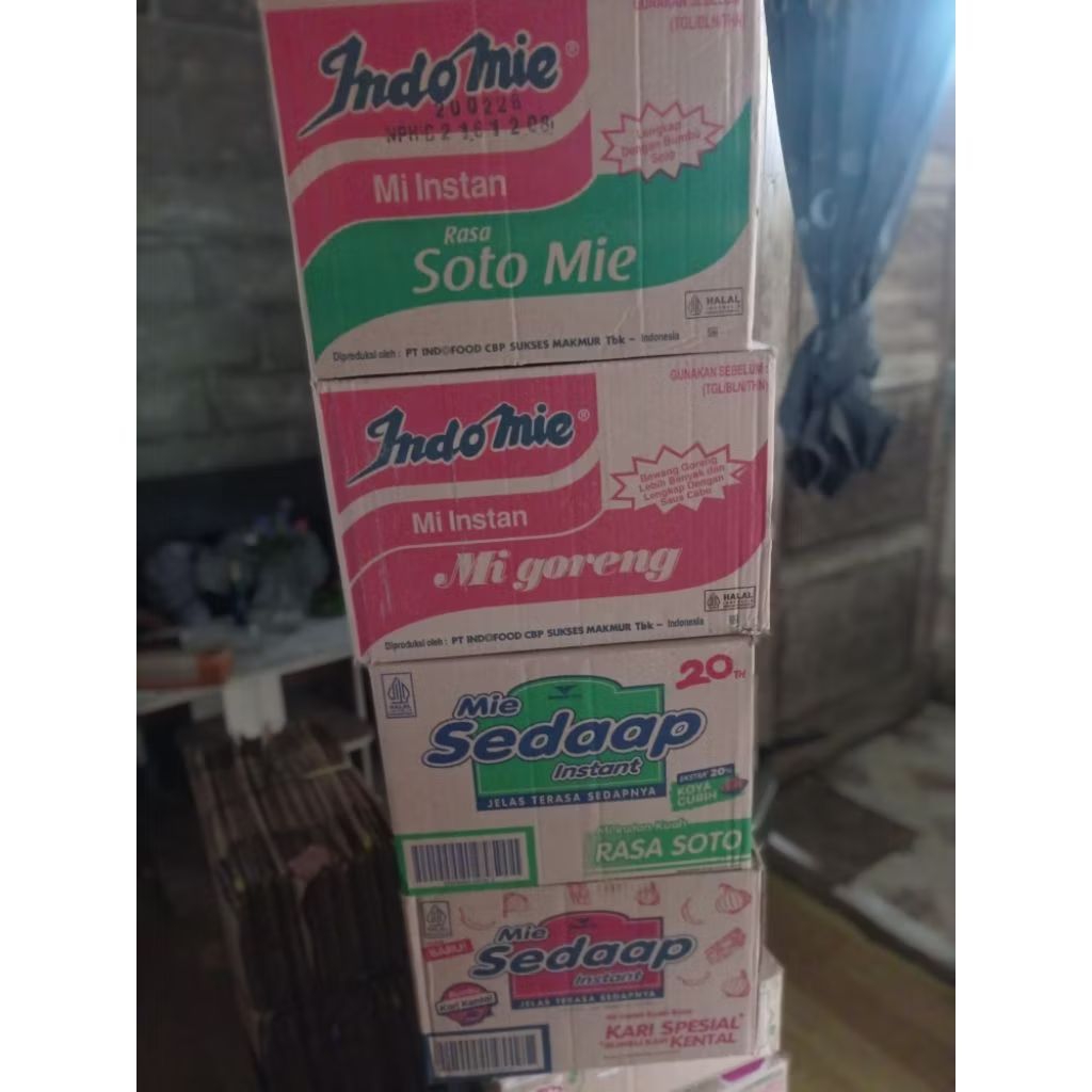 

kardus bekas mie sedap//Indomie//kardus packing//kardus Kue.