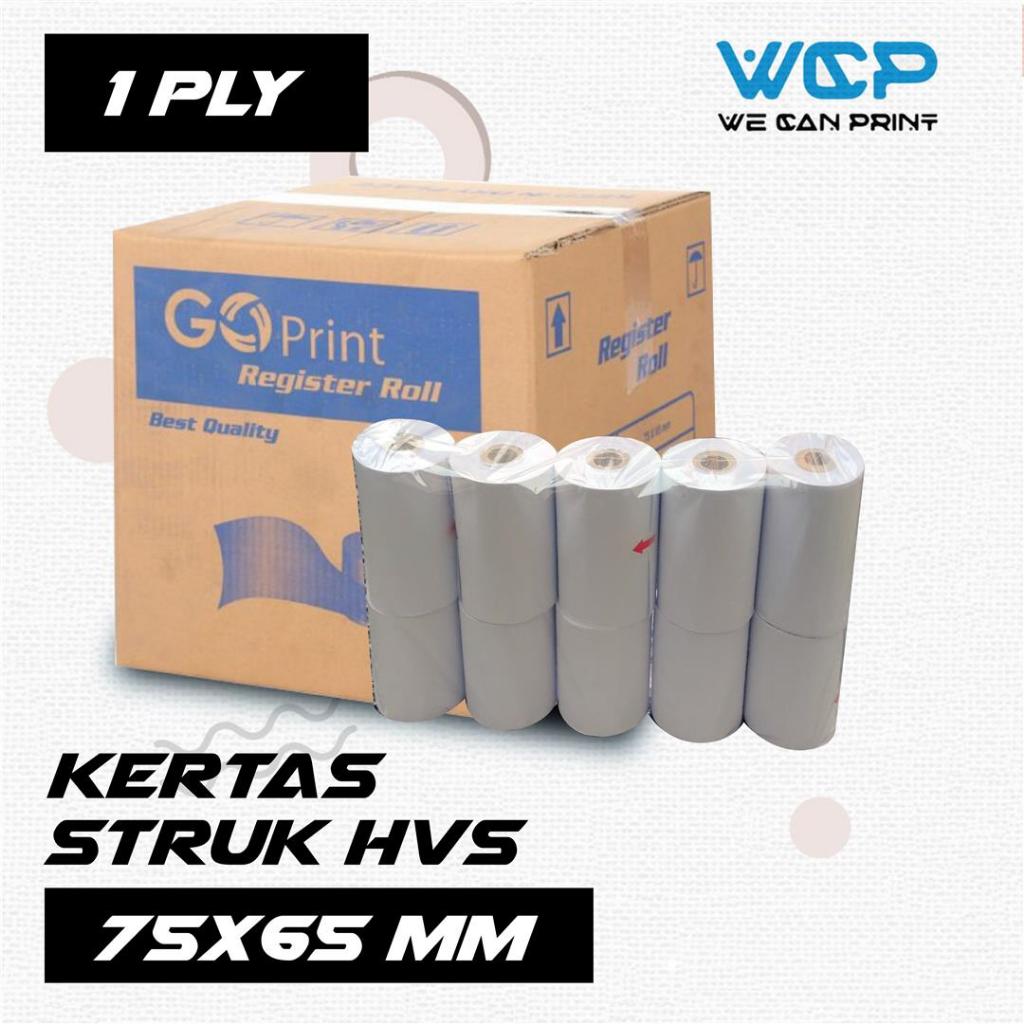 

KERTAS STRUK KASIR 75 x 65 TELSTRUK / TELSTROOK HVS 1 PLY 75X65 MM