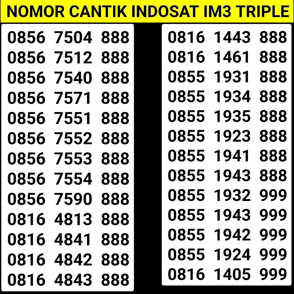 PERDANA INDOSAT 11 DIGIT NOMOR CANTIK 11 DIGIT