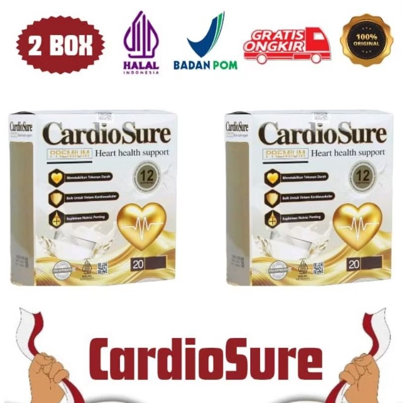 

Cardiosure 2 Box Asli Original Susu Untuk Kesehatan Jantung
