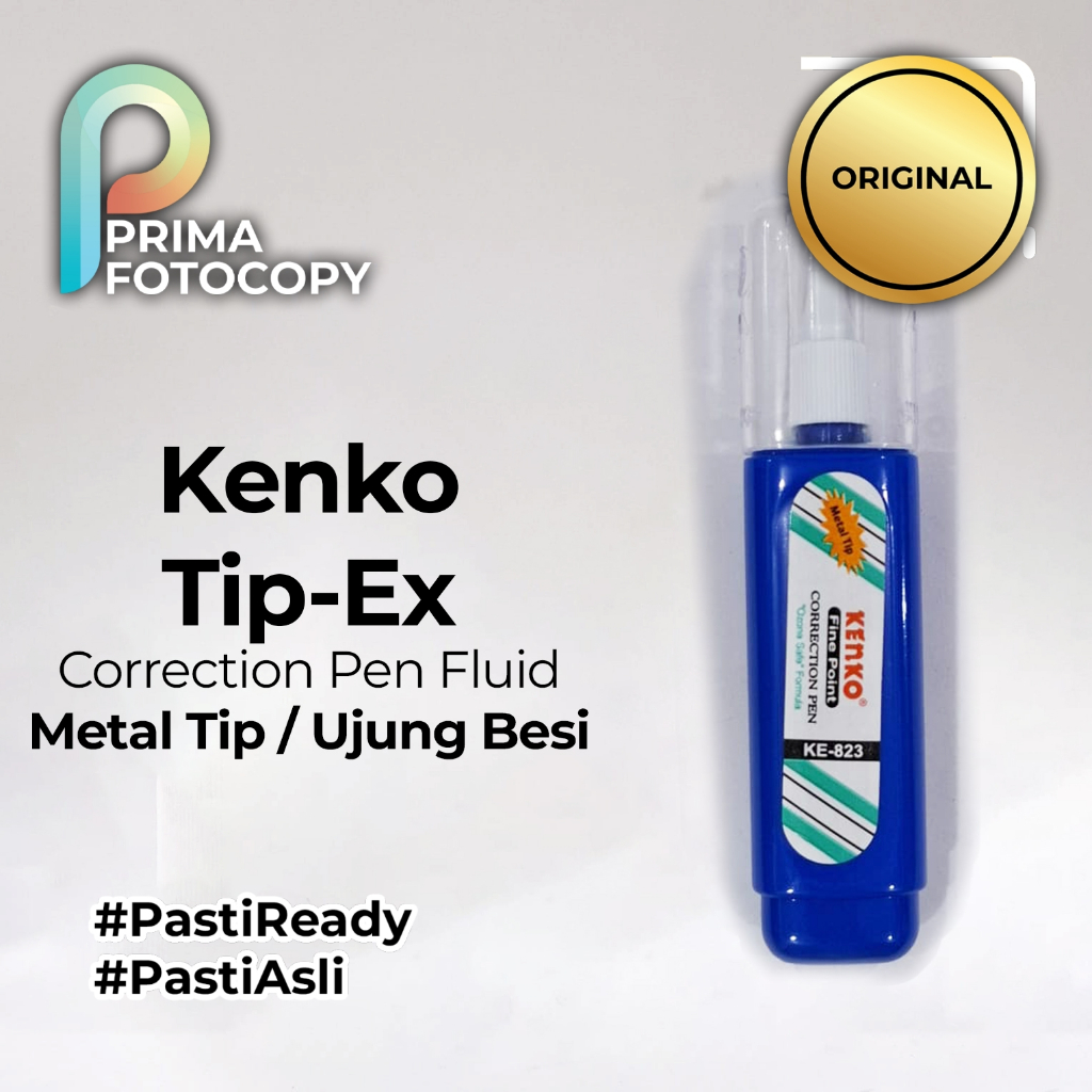 

Tip x Cair Tipex Tip ex Correction Fluid Kenko Correction Tape Tape Koreksi air Ujung Besi Kecil - Metal Tip