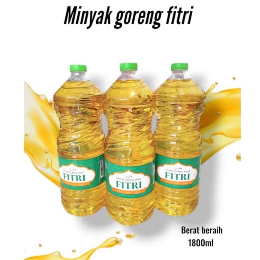 

minyak goreng Fitri 1800 ml atau 1,8 liter