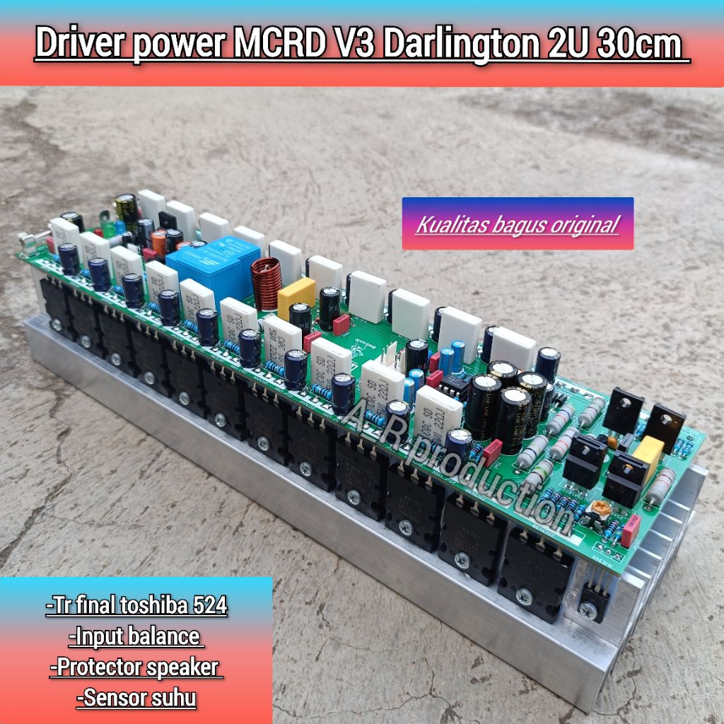 Driver power MCRD V3 Darlington 2u 30cm Full fitur 10 set final 524 original fullset tinggal colok P