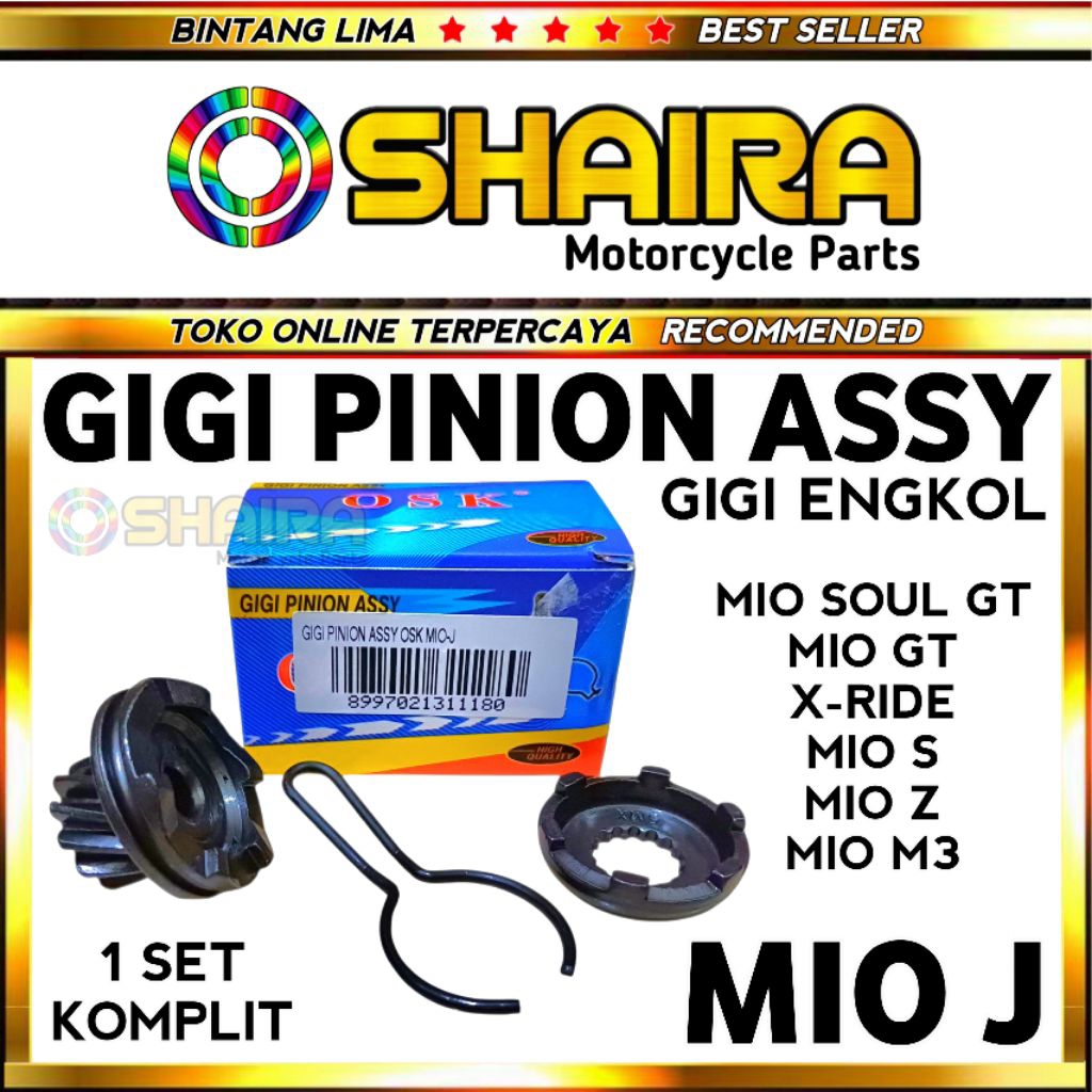 GIGI ENGKOL MIO J / GEAR ENGKOL MIO J / GIGI PINION MIO J / GIGI PINION ASSY MIO J / MIO M3 / GIGI E