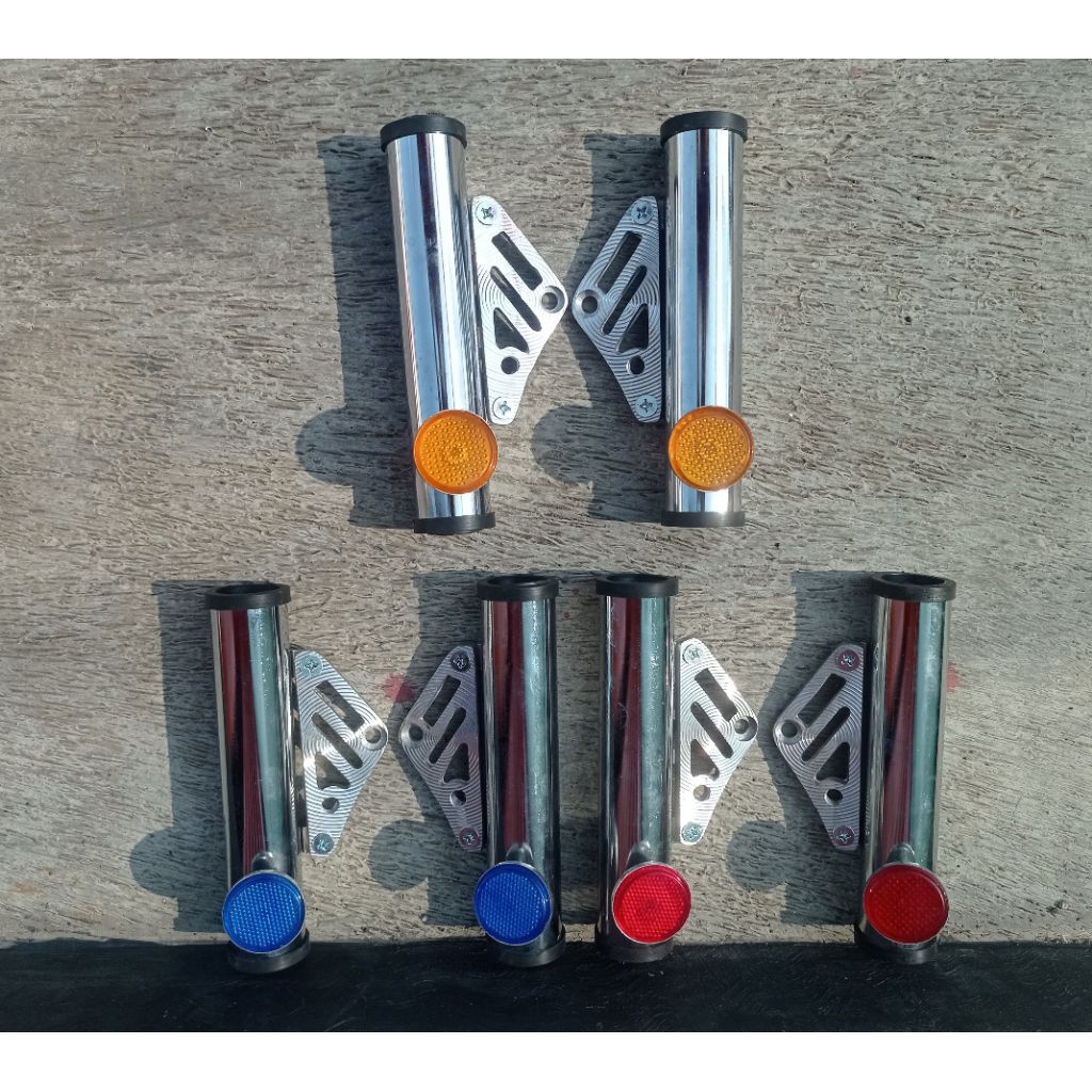 kupingan k5 stenlis kupingan pangkon lampu K5 samping cnc as 33 set mata kucing kupingan lampu k5 as