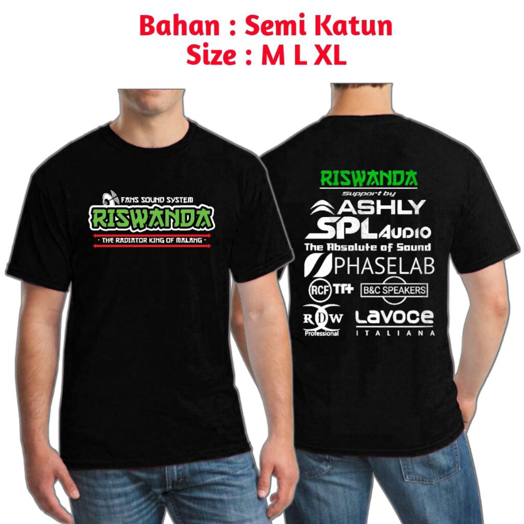 Baju Kaos Sound / Motif Riswanda Audio