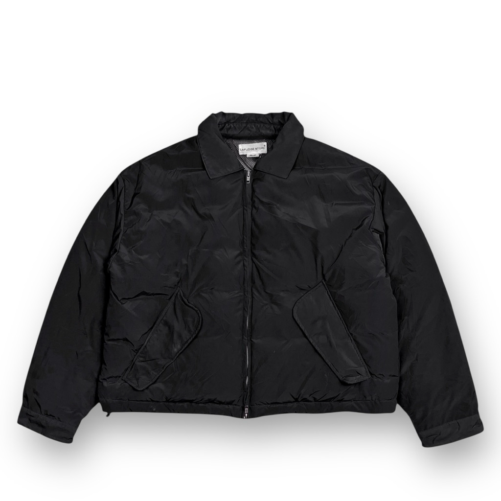 Lafudge Store Double Zipper Down Jacket Boxy Fit