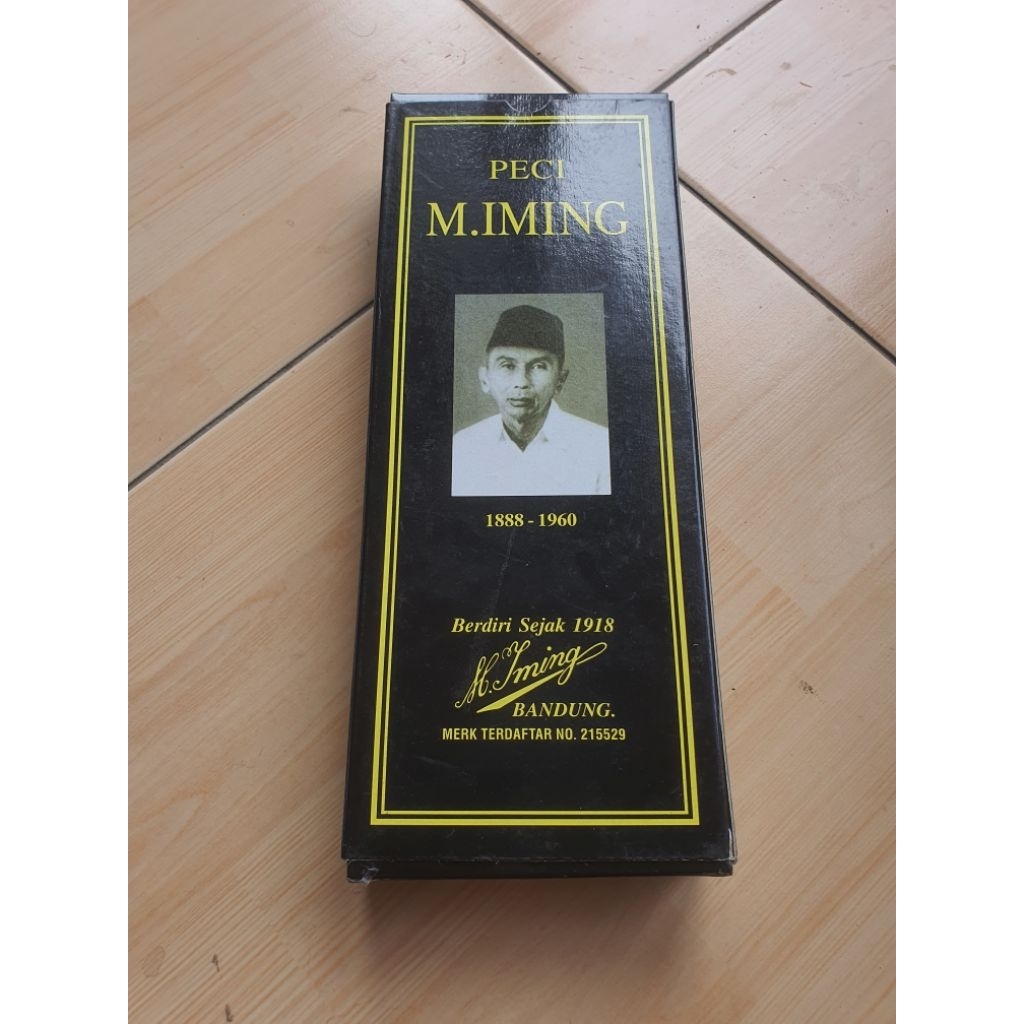 Peci Songkok M. IMING Bandung, hitam size 9, original.