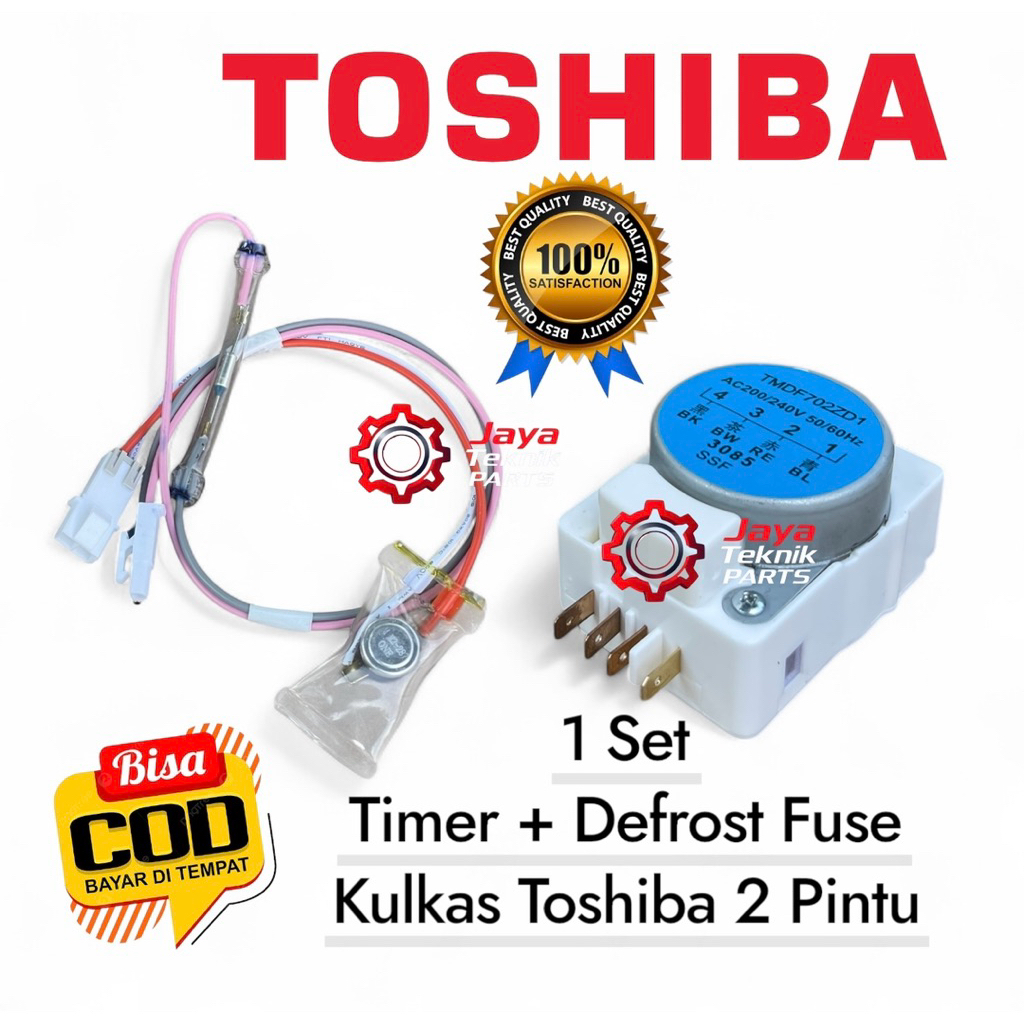 Timer Defrost Bimetal fuse kulkas Toshiba 2 pintu 1 Set / Timer Kulkas Toshiba 2 Pintu