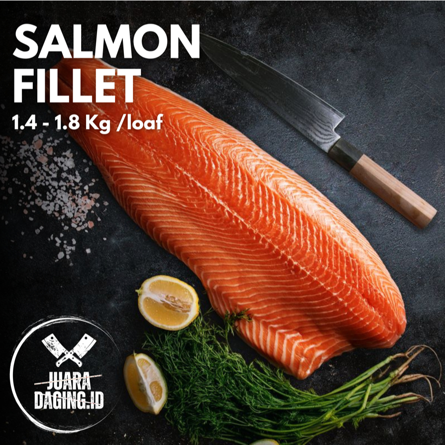 

[ Juara Daging ] Salmon Norway Fillet | Kualitas Premium | Daging Ikan Salmon Import | Steak Cut