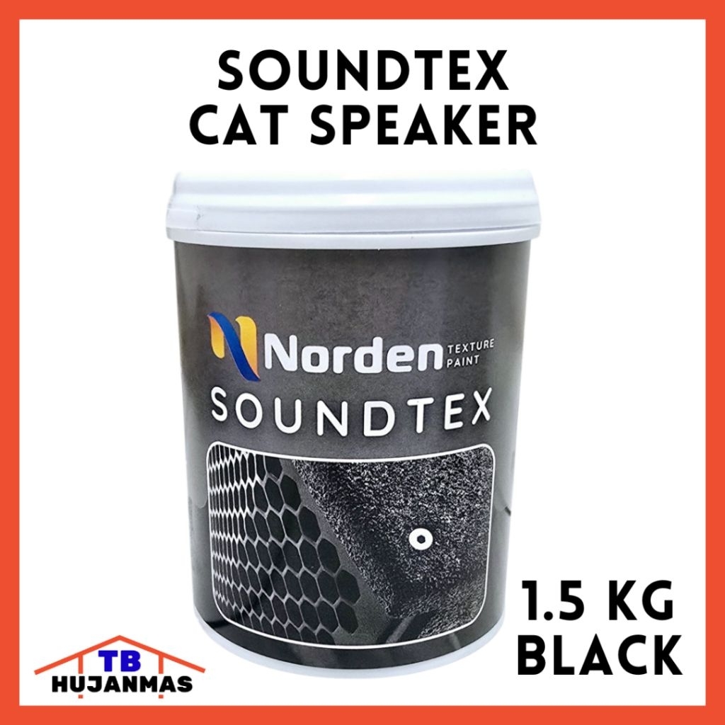 NORDEN Soundtex 1,5 Kg Cat Speaker Hitam Pekat 1.5 Kg Audio Paint bukan Vircan Indana