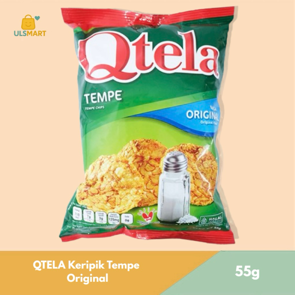 

QTELA Keripik Tempe Original 55 g