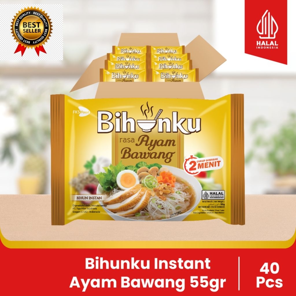 

Bihunku Instan - Ayam Bawang - 1 Karton - 40 Pcs - 55gr