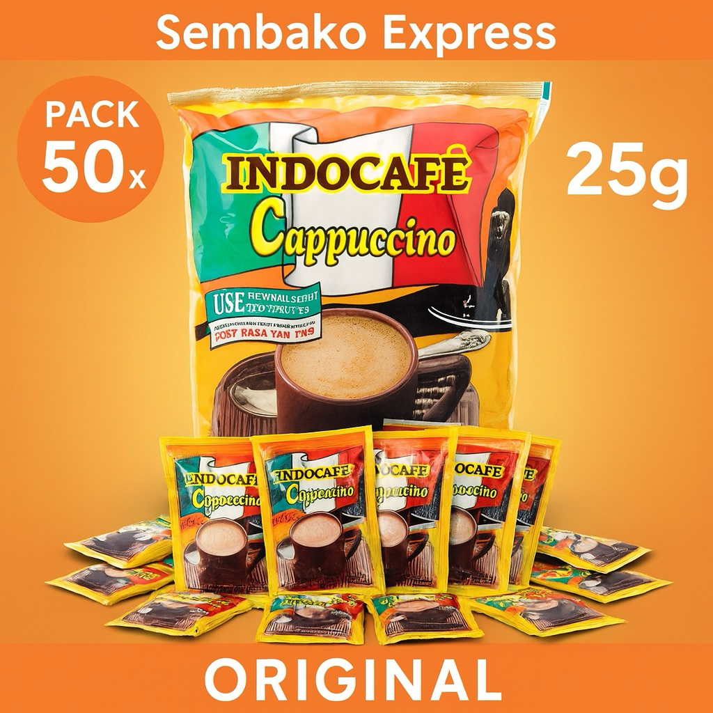 

Indocafé Cappuccino Pack 50 x 25g – Sensasi Kopi Cappuccino yang Nikmat