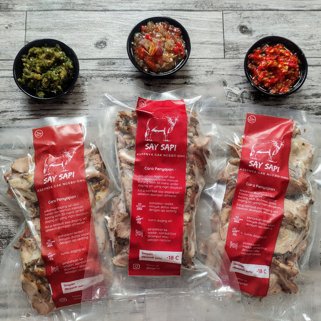 

SAY SAPI - Sei Ayam / Smoke Chicken / Ayam Asap Kemasan 1 Kg