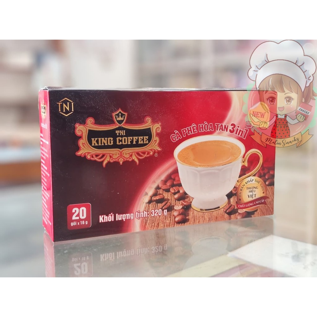 

Kopi king vietnam ca phe hua tan 3 in 1 ( 16 g x 20 sachet )