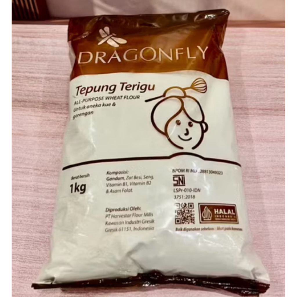 

Tepung Dragonfly 1kg kemasan Asli