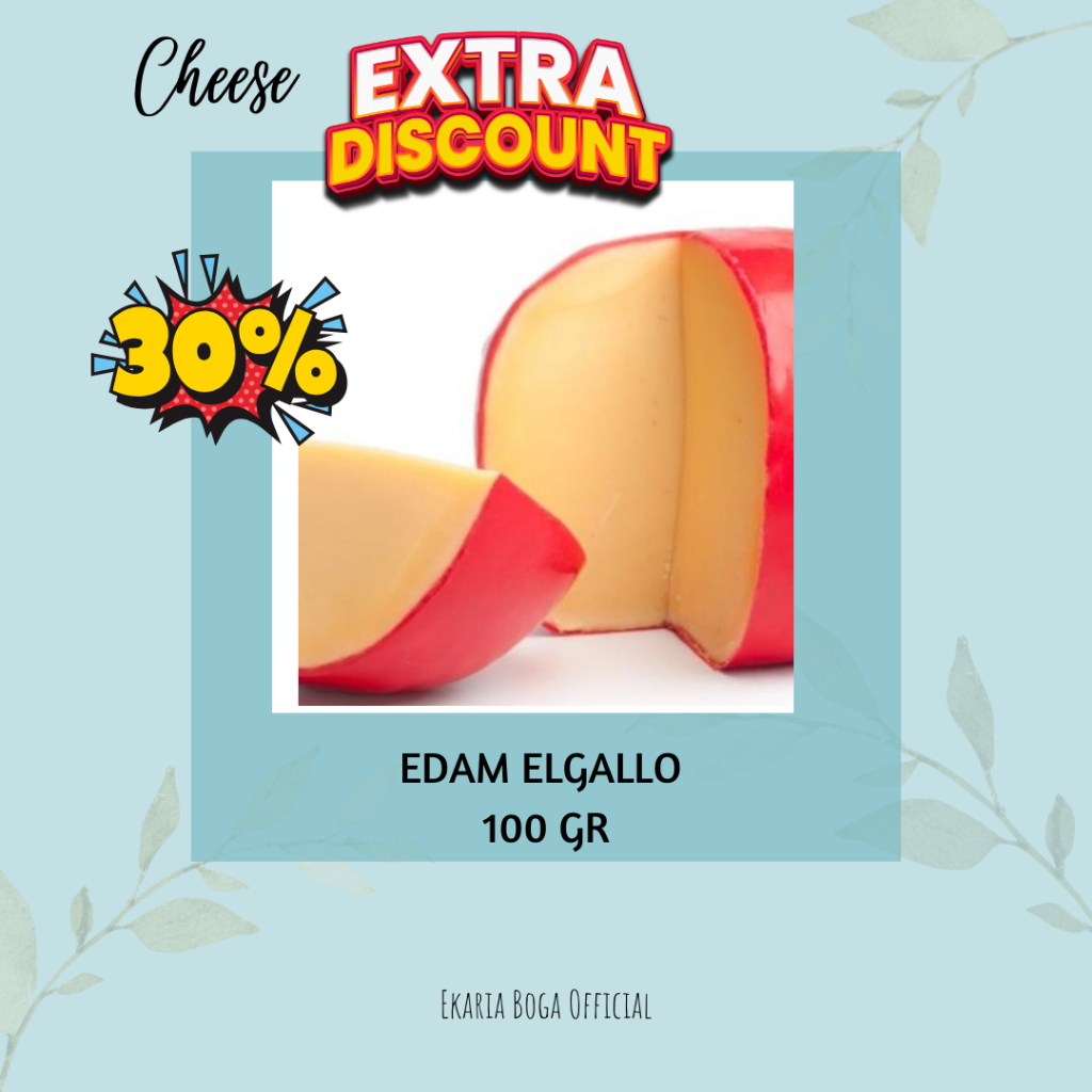 

KEJU | CHEESE | KEJU POTONG | EDAM ELGALLO 100 GR