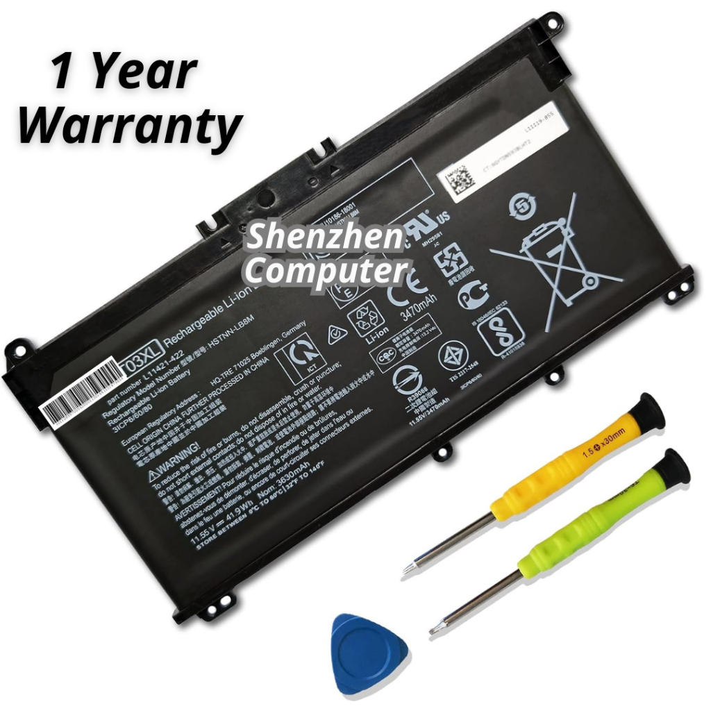 Baterai Laptop HP 14s-cf2508TU 14s-cf1051TU 14s-cf2075TU 14s-cf2034TX 14s-cf2035TX HT03XL battery