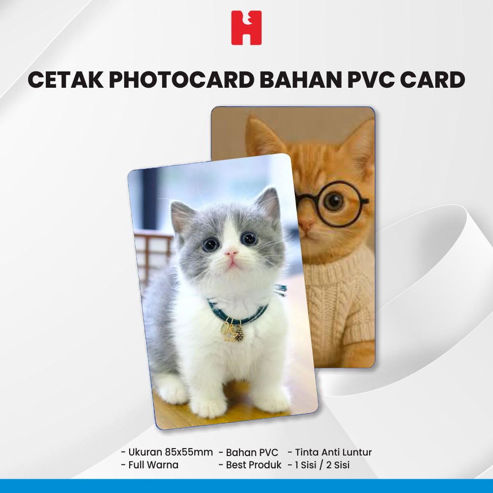 

Cetak Photocard Custom Bahan PVC Card