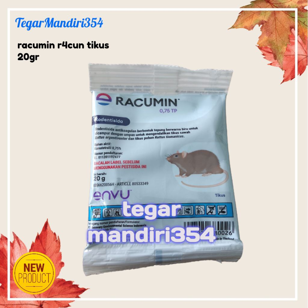 RACUN TIKUS "racumin 0,75tp" rodentisida