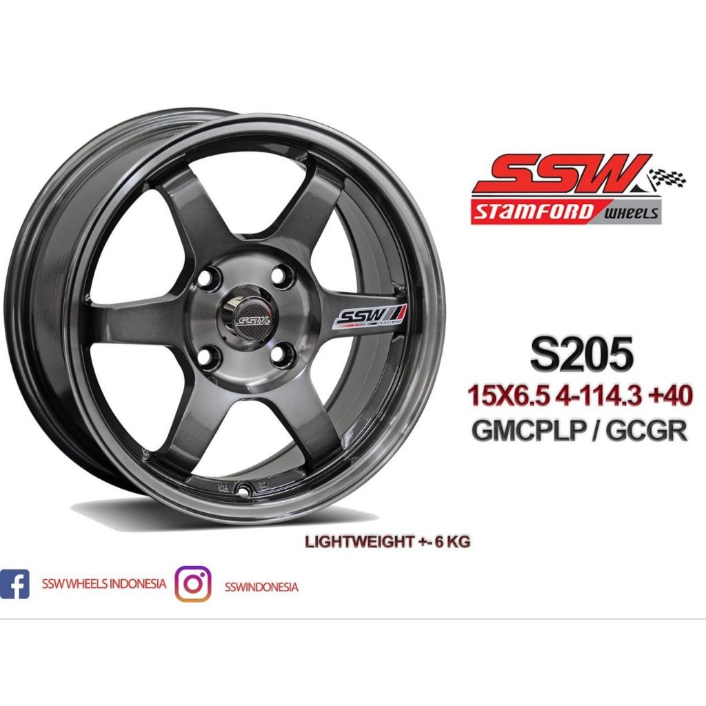Velg Original SSW S205 Ring 15 PCD 4x114.3 ET 40