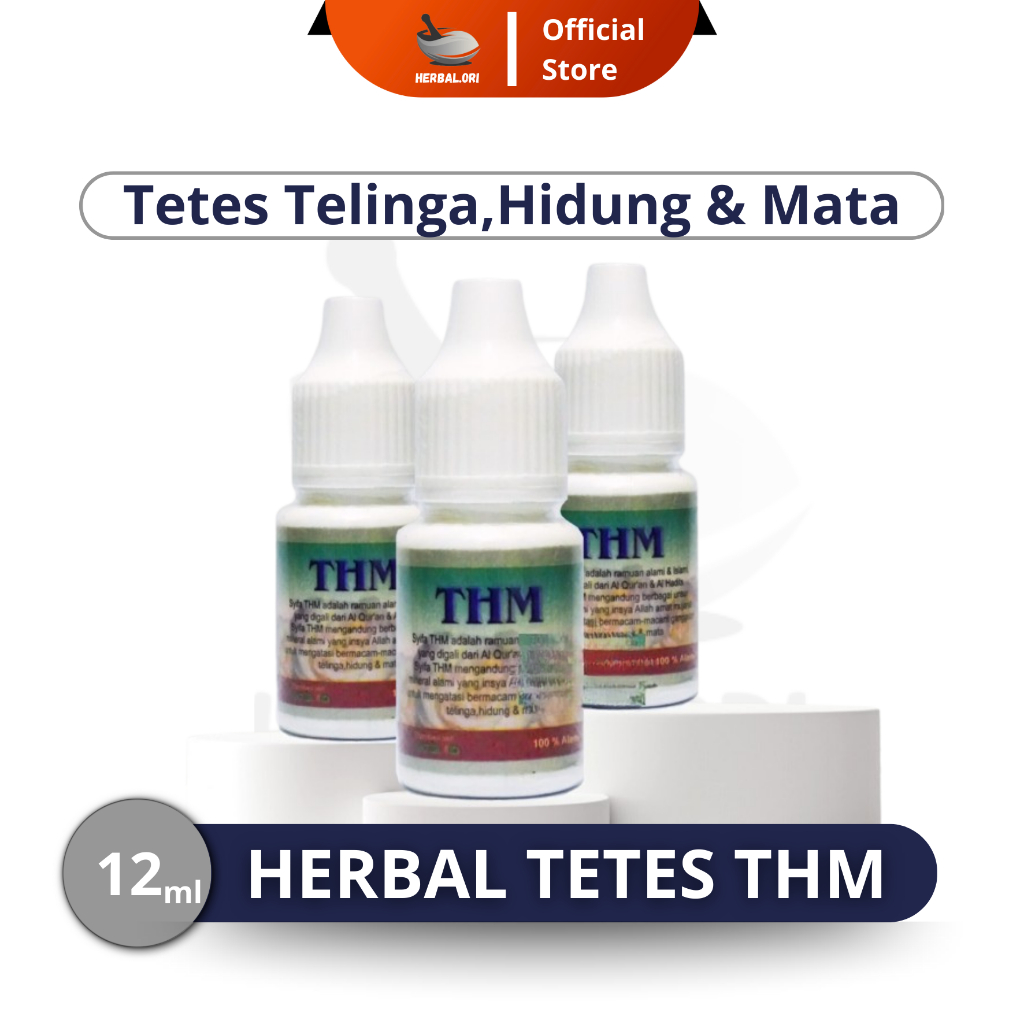Naturaid Tetes Thm (12ml) Obat Tetes Herbal Tetes THM Telinga Hidung dan Mata