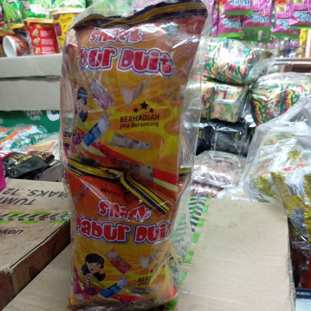 Snack tabur duit berhadiah jika beruntung