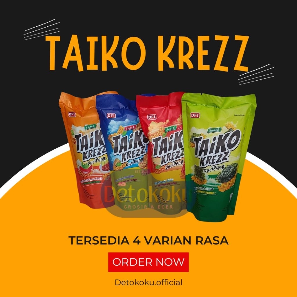 

[PER PCS] Taiko Krezz Guripang - Sapi Panggang/Rumput Laut/Sambal Daun Jeruk/Sweet Spicy