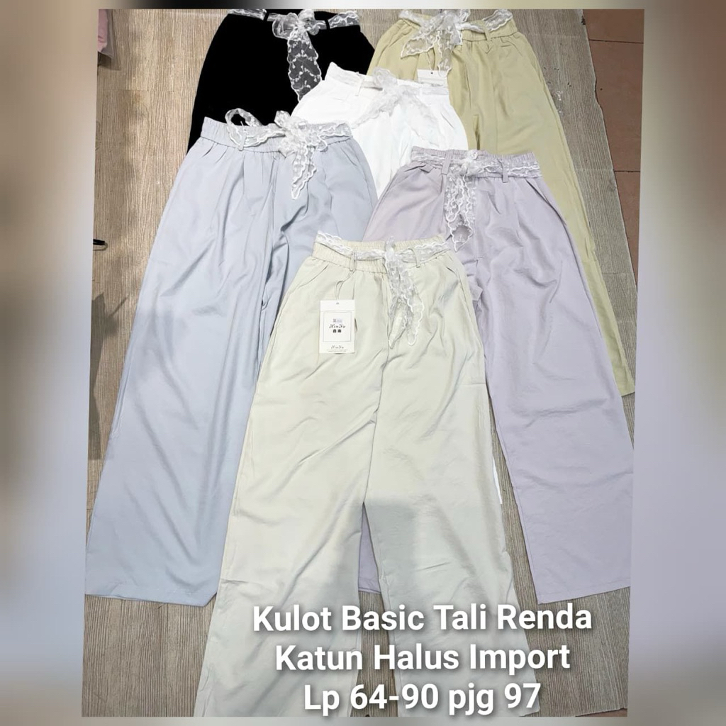 Celana Kulot Basic Renda