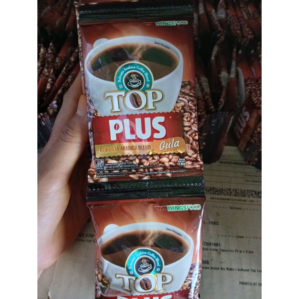 

Kopi Top Plus 10 sachet (exp Agustus 2026)