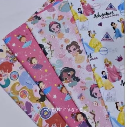 

kertas kado doff uk 50 x63 cm gambar princes princess