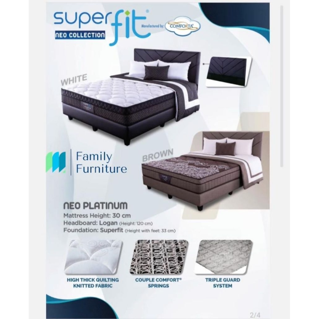 Spring Bed Comforta Super Fit Neo Collection 180 x 200