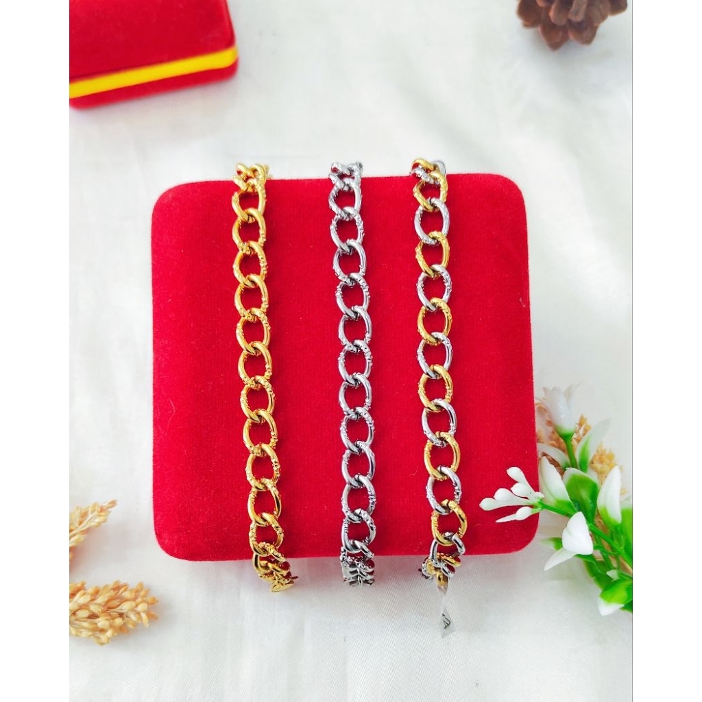 GELANG RANTAI TITANIUM IMPORT ASLI