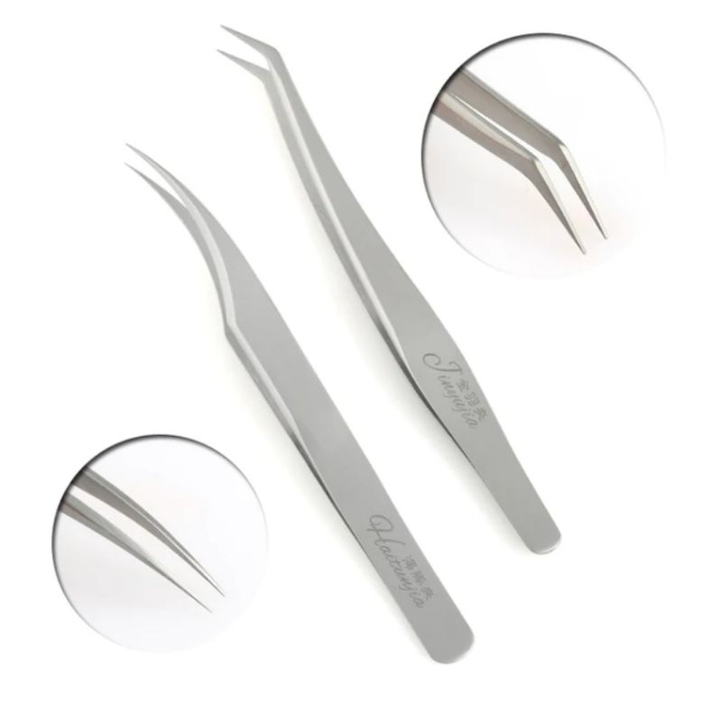 Promo PINSET SILVER EYELASH EXTENSION SUPER RAPAT DAN TAJAM