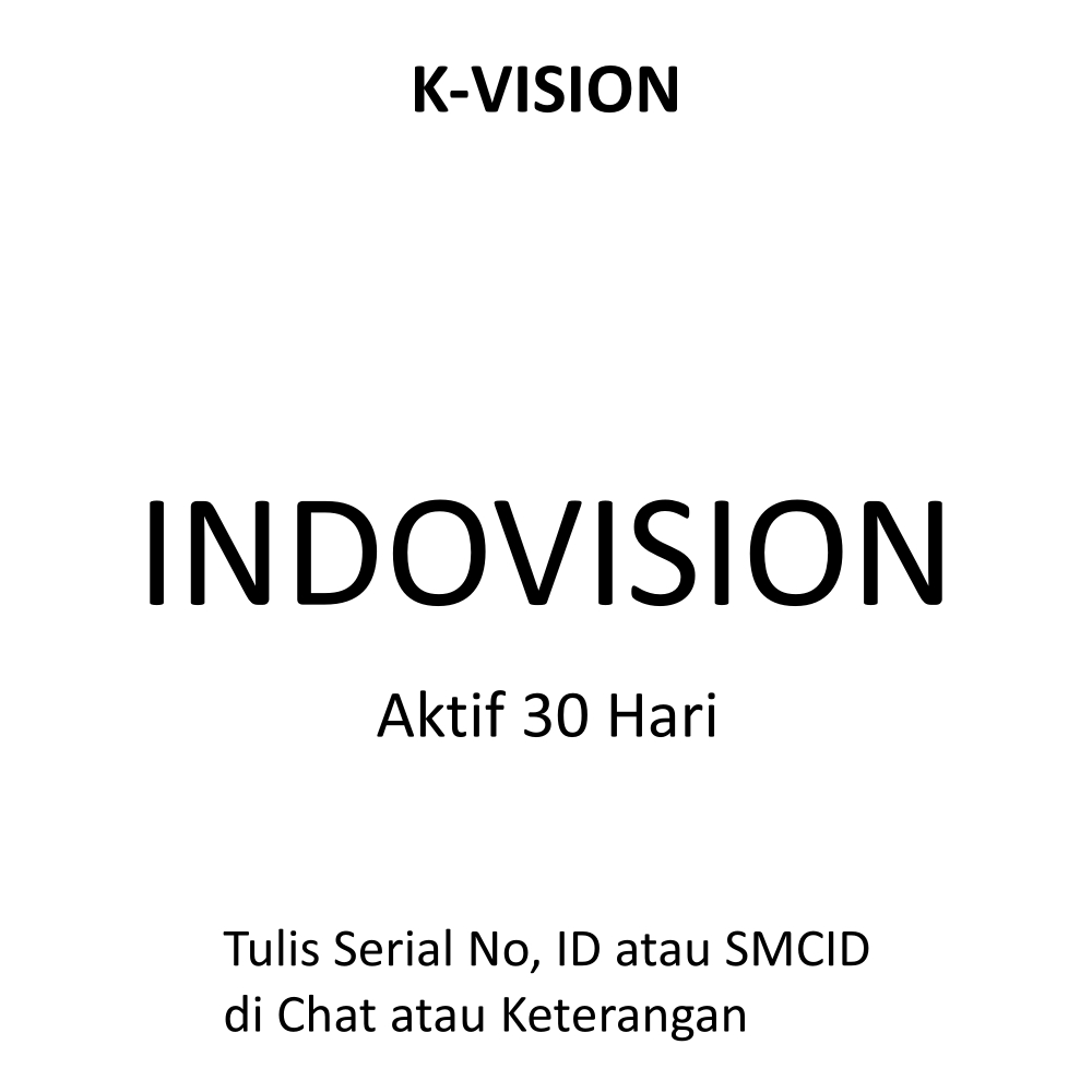 K-VISION PAKET INDOVISION 30 HARI