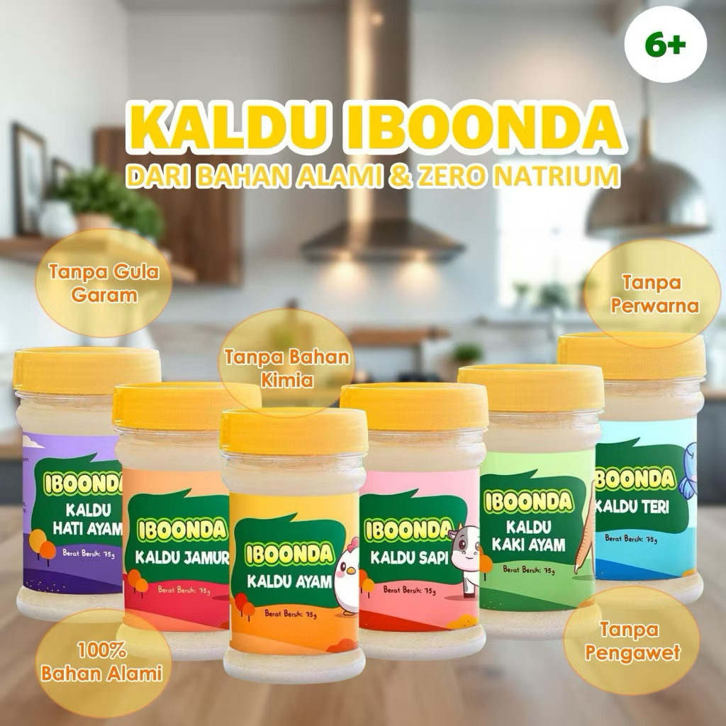 

Iboonda Kaldu Keluarga & Anak Tanpa MSG & Tanpa Pengawet & Pewarna-Kaldu Anak