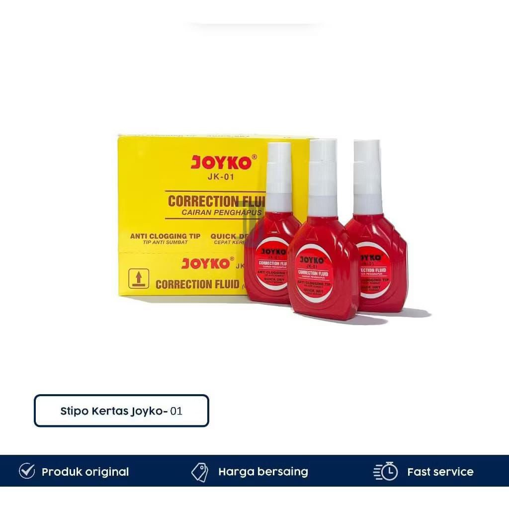 

(1 PCS) Tip Ex / Stipo / Correction Fluid / Koreksi Cair JOYKO JK-01 / Tipe X JK-101 (Basah)