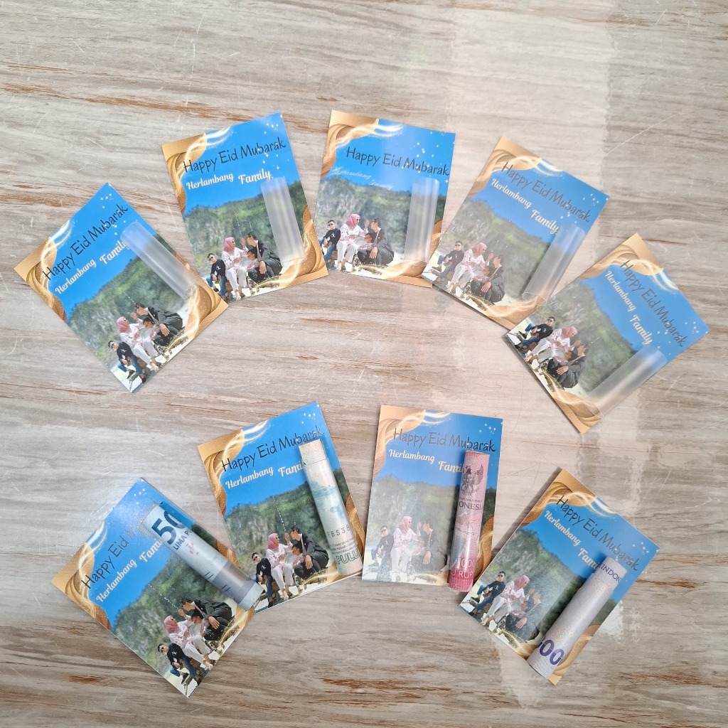 

9 PCS Amplop lebaran custom foto (ada buat masukin uangnya)
